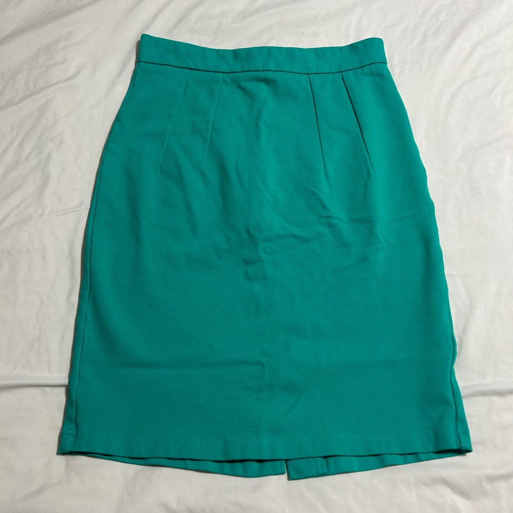 Marycrafts Womens Teal Green High Waisted Pencil Skirt Size M Office